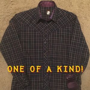 Karman western rockabilly pearl snap man woman